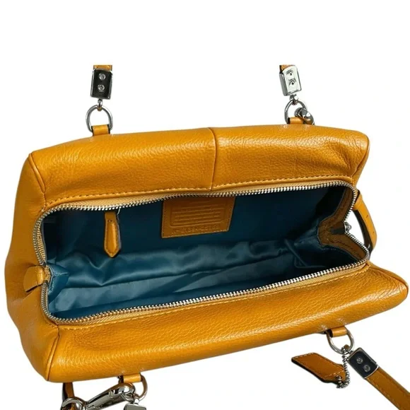 Coach Leather Madison Madeline 25166 Legacy Crossbody Satchel Bag in Saffron - Picture 12 of 16